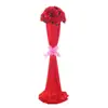 Columna de flores para pasillo de boda nuevo estilo arco de flores decoración de boda accesorios de decoración de pasillo columna de flores guía apertura de ceremonia de flores columna de flores de bienvenida