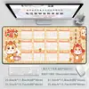 Calendário do Ano do Cavalo 2026 Impermeável Nova Mesa Mat Ano Novo Vermelho Computador Criativo Mouse Pad Extra Grande Gaming