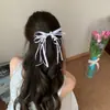 Pinza para el Cabello de Lazo Dulce Estilo Coreano con un Toque de Lujo, Pinza de Pato Exquisita y Elegante para Recogidos, Accesorio para el Cabello de Diseño Único