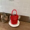 Bolso Cubo Hueco Nuevo de Verano para Mujer, Diseño de Nicho de Alta Gama, Bolso de Mano Cruzado, Bolso Pequeño Casual para Teléfono Móvil