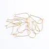 Ganchos para Orejas en Forma de U de Gota de Agua Ganchos Grandes de Perlas Zhu Dan Materiales para Joyería DIY Pendientes Accesorios de Joyería de Alambre Pendientes de Gota de Agua