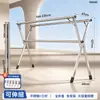 Tendedero plegable, de pie, para uso doméstico, multifuncional, apto para balcones y uso en exteriores, tendedero extensible, perfecto para secar mantas