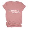 Amazon eBay Estación Independiente Nueva Camiseta de Manga Corta Estampada Gimnástica Europea y Americana Versátil Casual Holgada para Mujer