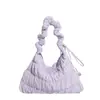 Bolso Tote Crema para Mujer 2025 Invierno Nuevo de Moda Tendencia Gran Capacidad Ligero Plegado Hombro Cruzado