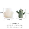 Meimuer Estéreo Cactus DIY Aromaterapia Elaboración de Velas Planta en Maceta Aromaterapia Molde de Silicona de Yeso