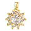 Artículo de moda de tendencia del stream en vivo de un influencer: Colgante versátil de doble anillo para manualidades con cobre y circonita microincrustados para mujer, adecuado para collares de cadena O transfronterizos