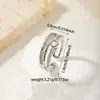 Nuevo y exquisito anillo microincrustado, chapado en cobre con oro real, anillo abierto para mujer, anillo de joyería fina versátil de nicho estilo ins
