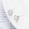 Nuevos Pendientes de Corazón 2025 Aguja de Plata de Ley 925 Zirconia Brillante de Alta Gama Pendientes de Corazón Color Durazno Pendientes de Lujo Accesible para Mujeres