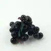 Uvas artificiais, passas, cachos de uvas artificiais de plástico com toque realista para decoração, fotografia e adereços de modelo para educação infantil