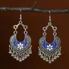Brincos exóticos mais vendidos, ganchos de ouvido clássicos elegantes artísticos vintage, brincos versáteis com pingente de franja vazado da moda