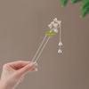 Estilo chinês de alta qualidade puro Novo hairpin orquídea hairpin Super fada passo agitar borla placa hairpin estilo antigo hanfu acessórios para o cabelo