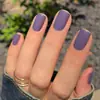 Ventas Directas de Fábrica 24 Piezas de Manicura Color Sólido Clásico Uñas Portables Cortas Portables Extraíbles Uñas Venta al por Mayor