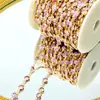 Comercio exterior europeo y americano Amazon cadena de eslabones de circón con borde de gelatina de colores accesorios para collar pulsera DIY