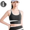 Verão curto apertado terno da moda cintura alta nu sentimento treinamento corrida esportes fitness yoga roupas secagem rápida bonito volta