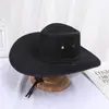Sombrero de sol para hombre de primavera, verano y otoño con borde grande, sombrero de vaquero occidental, sombrero de montar, sombrero de sol para vacaciones en la playa para mujer