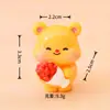 Urso de Manteiga Desenho Animado Figura Fofa Acessórios Boneca Dia dos Namorados Chinês Casa de Bonecas Decorações DIY Enfeites de Mesa