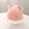 Gorros para Bebé, Estilos de Otoño e Invierno, Adorables Gorros de Felpa, Gorros con Protección para las Orejas para Bebé Niña, Cálidos Gorros de Princesa para Niño, Gorros de Pescador