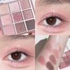 Estrela Lua bússola nove cores sombra prato baixa saturação fosco quebrado glitter marrom taro lama cinza rosa roxo água fervida rosa maquiagem para os olhos