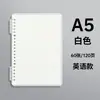 Cuaderno de Hojas Sueltas B5 No Lastima Tus Manos, Cuaderno A5 Extraíble, Cuaderno Espiral Cuadrícula Horizontal, Cuaderno de Papelería al por Mayor