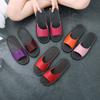 Pantuflas de Cuero para Uso en Casa en Verano, Sandalias de Madera Transpirables Completamente de Cuero para Mujer, Estilo de Hombre con Suela de Goma, Cómodas y Casuales