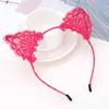 Diadema de Encaje con Orejas de Gato Moda Diadema de Encaje Presage Accesorios para el Cabello Femeninos Adultos
