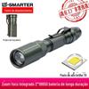 Lanterna LED de Liga de Alumínio para Exterior Transfronteiriça de Luz Forte Lanterna Led para Exterior com Zoom Telescópico Recarregável Visão Noturna