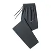 Pantalones de Secado Rápido Transfronterizos 2026 para Hombre Verano Hilo de Seda de Hielo Delgado Transpirables Pierna Recta Casual Deportivos Pantalones Largos para Hombre