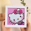 Enfeites de Pintura de Diamante, Adesivos de Desenho Animado DIY Fofos Feitos à Mão, Porta-Retratos de Acrílico, Pinturas Decorativas, Decorações para Quarto e Sala de Estar no Atacado