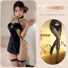 Lingerie Sexy Sexy Feminina Flor de Ameixa Bordada Peito Alto Vent Cheongsam Veludo Clássico Lingerie Sexy Uniforme