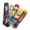 Calcetines de Dibujos Animados para Fabricantes Calcetines de Algodón con Personajes de Animación de Personalidad de Dibujos Animados de Tendencia Calcetines de Caña Larga para Hombres y Mujeres Calcetines de Comercio Exterior