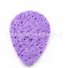 Esponja de Fibra de Pulpa de Madera Absorbente de Agua para Baño Forma de Gota Algodón de Pulpa de Madera para Lavado Facial Esponja Desmaquillante Disponible en Múltiples Colores