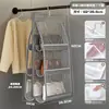 Organizador de almacenamiento de bolsas, perchero colgante para bolsas, estante de almacenamiento de malla, perchero colgante para puerta de armario, exhibidor de muñecas, ahorrador de espacio