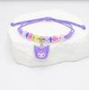 Pulseira infantil de contas desenho animado fofo Sanrio nova joia colar artesanal grânulos de açúcar tecido estilo fino
