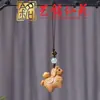 Colgante de Cadena para Teléfono de Caballo de Carrusel Tallado en Sándalo Pulsera Creativa Yiming Xianyuan Sándalo Morado Llavero de Caballo Dorado
