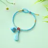Accesorios para el Festival del Bote del Dragón Bolsitas Perfumadas Bordado Hecho a Mano DIY Tejido de Cuerda de Cinco Colores Zongzi Estilo Antiguo Hojas Iridescentes Accesorios Venta al por Mayor
