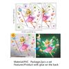 Pegatina Fluorescente de Elfa para el Día de la Madre Pascua Luminosa Sala de Estar Dormitorio Pegatina para Interruptor Fondo Decorativo Autoadhesivo Pegatina de Pared