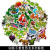 50 piezas de pegatinas de dinosaurio Tyrannosaurus no repetidas para niños, estilo caricatura, para equipaje, maleta de ruedas, pegatinas de graffiti de venta caliente, no infractoras