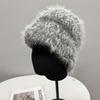 Gorro de Lana de Peluche Personalizado de Diseñador Coreano para Niños Otoño e Invierno Cálido Dulce Fresco Estilo Hyun-a Hyun-a Color Mixto Lana Gorro para el Frío