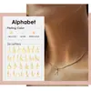Collar de 26 letras inglesas para mujer, joyería europea y americana transfronteriza, moda femenina, colgante simple de acero inoxidable, cadena para la clavícula
