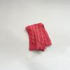 Bufanda tejida de punto trenzado color caramelo estilo coreano otoño e invierno cálida para bebé forma cóncava bufanda para niños y niñas cuello de lana