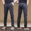 Pantalones Casuales de Alta Gama para Hombre Estilo Primavera y Otoño Rectos Ajustados Versátiles Elásticos de Negocios Largos Otoño 2026