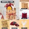 Borda de Caligrafia em Estilo Tradicional Decoração de Bolo Festival da Lua de Meio Outono 2025 Ornamento 3D de Coelhinho de Jade Inserção Novo Estilo Chinês