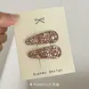 Pinzas Brillantes para el Cabello de Niña Pasador de Princesa Pinza para Flequillo Frente Pinza BB Dulce para Niña Gota de Agua