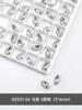Venda quente de jóias de unhas de diamante transparente Super Flash torto coração machado Diamante gota de água gordura quadrado borboleta diamante branco acessórios de unhas atacado