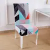 Funda de Silla Universal de una Pieza Simple Personalizada Funda de Taburete Tela Elástica Funda de Silla de Comedor Funda de Respaldo de Silla de Hotel