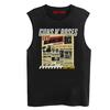 Verão Guns N' Roses Rock Arma e Banda Rose Arma Flor Camiseta Regata Solta