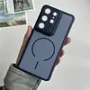 Adecuado para Funda Protectora de Teléfono Samsung S26Ultra, Funda con Soporte Magnético para Lente S23Fe, Cubierta Protectora S24/S25