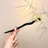 Pasador de Sándalo Negro para Mujer, Accesorio para el Cabello Fresco y Elegante, Pasador de Flor de Magnolia, Adorno para el Cabello Estilo Antiguo Qipao, Pasador Diario para Peinados Recogidos