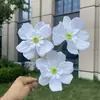 3 flores de cosmos artificiales grandes para decoración de bodas y del hogar, al por mayor