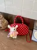 Bolso Súper Caliente de Nicho con Lunares para Mujer 2026 Nuevo Moda para Ir al Trabajo Bolso de Hombro Único Cruzado Bolso de Mano Tipo Almohada Bolso Tote Pequeño